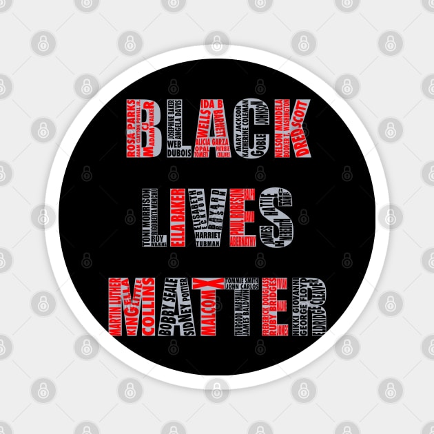 BLM Magnet by Malakian Art